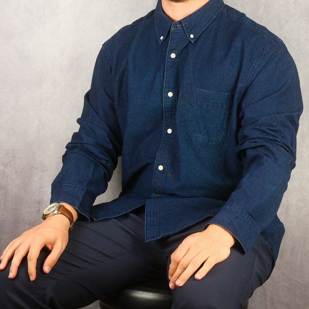 J.Crew Denim Button-Up - Picture 2 of 6